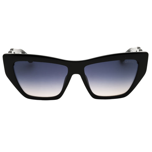 Guess GU00111 01B Shiny Black / Gradient Smoke Sunglasses Female 56X14X130 One Size