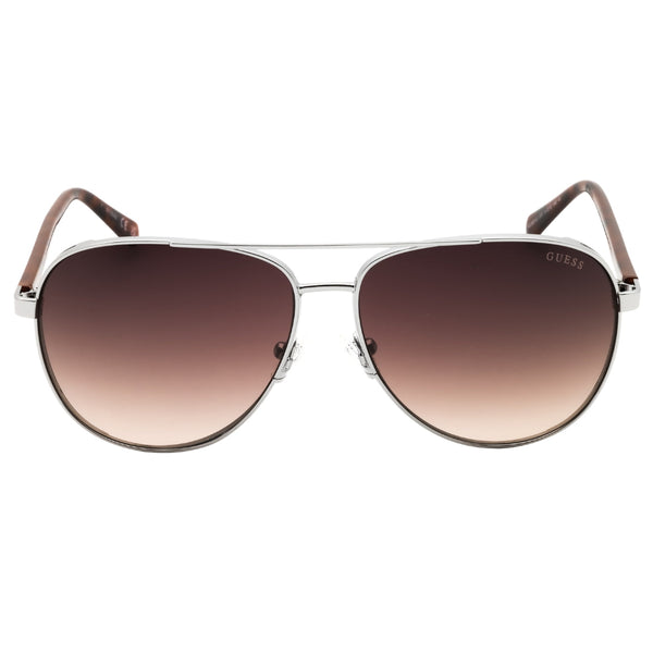 Guess GU00140 08F shiny gunmetal / gradient brown Sunglasses 61X13X140 One Size