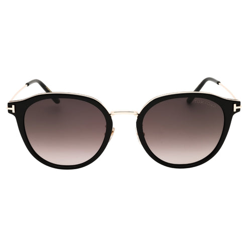 Tom Ford FT1143-K 01F shiny black / gradient brown Sunglasses 54X21X145 One Size