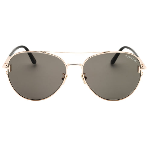 Tom Ford FT1146-K 28A shiny rose gold / smoke Sunglasses Female 60X16X140 One Size