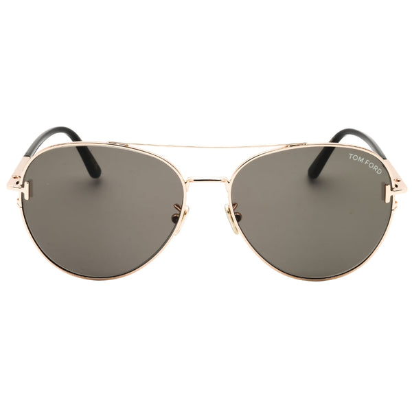 Tom Ford FT1146-K 28A shiny rose gold / smoke Sunglasses Female 60X16X140 One Size