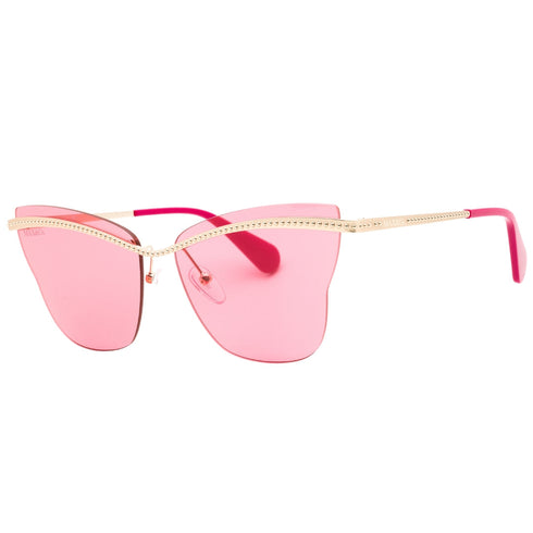Max & Co Mo0103 32S Gold / Bordeaux/ Gradient Smoke Sunglasses One Size