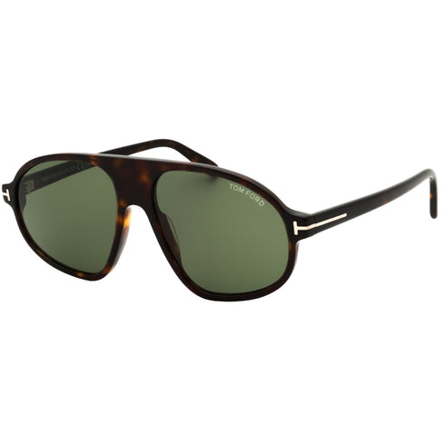 Tom Ford FT1178 52N dark havana / green Sunglasses 58X16X145 One Size