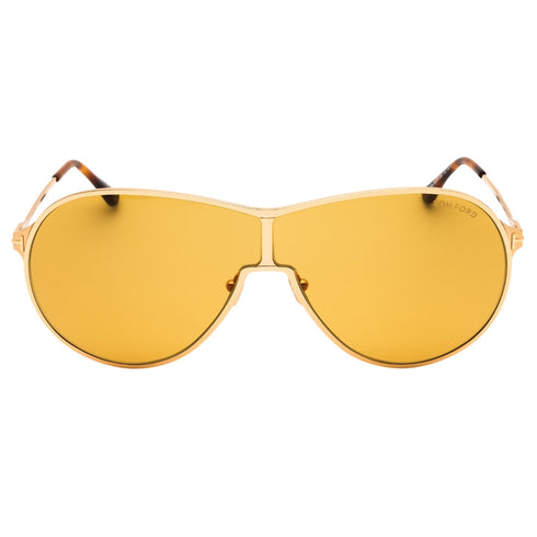 Tom Ford FT1174 Gaia 30E shiny deep gold / brown Sunglasses Female 71X2X140 One Size