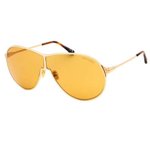 Tom Ford FT1174 Gaia 30E shiny deep gold / brown Sunglasses Female 71X2X140 One Size