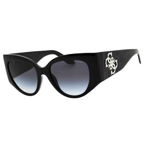 Guess GU00202 01B shiny black / gradient smoke Sunglasses Female 54X19X135 One Size