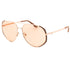 Guess GU00219 58E Matte Beige / Polished Rose Gold Sunglasses Female 59X13X140 One Size