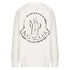 Moncler Detailed Logo On Back White Sweatshirt 8G00031809KX 034