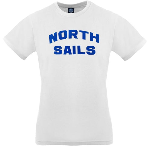 North Sails Block Logo White T Shirt