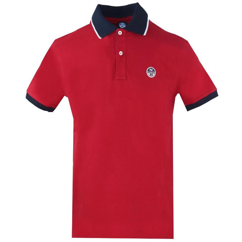 NorthSails Contrast Collar Red Polo 9024090230