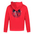 North Sails Logo Red Zip Hoodie