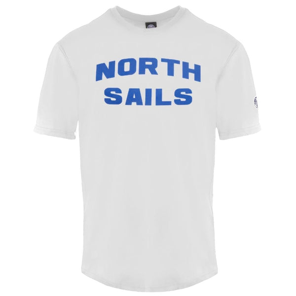 North Sails Block Brand Logo White T Shirt