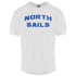 North Sails Block Brand Logo White T Shirt