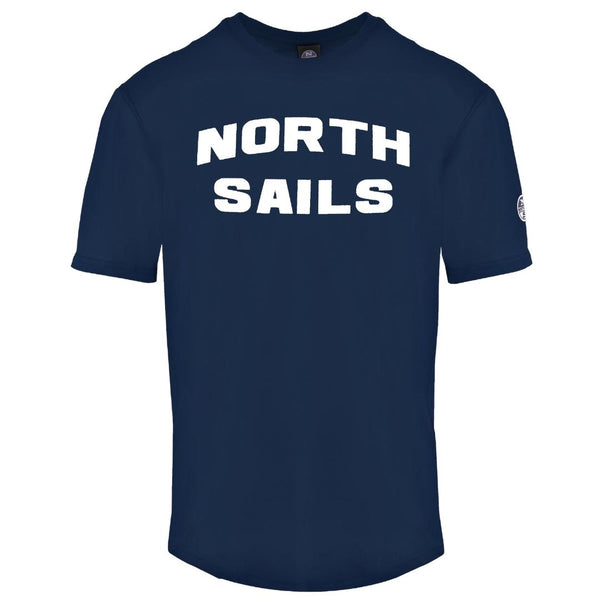 North Sails Block Brand Logo Navy Blue T Shirt