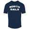 North Sails Block Brand Logo Navy Blue T Shirt