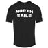 North Sails Block Brand Logo Black T Shirt