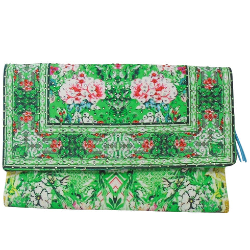 Inoa Fashion Versailles Gardenia Clutch Bag Womens