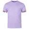 Moschino Taped Sleeve Ends Logo Purple T-Shirt M