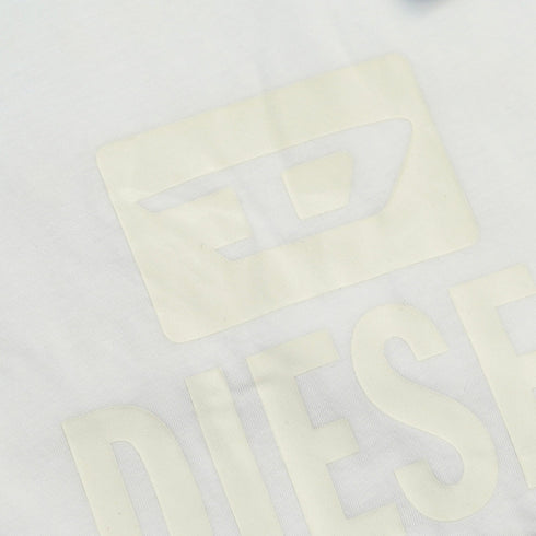 Diesel T Diego Tone On Tone Bright White T Shirt 100 White - Style Centre Wholesale
