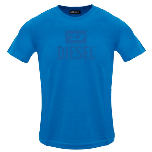 Diesel T Diego Tone On Tone Blue Sapphire T Shirt 8Nt Blue