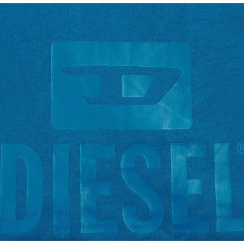 Diesel T Diego Tone On Tone Blue Sapphire T Shirt 8Nt Blue
