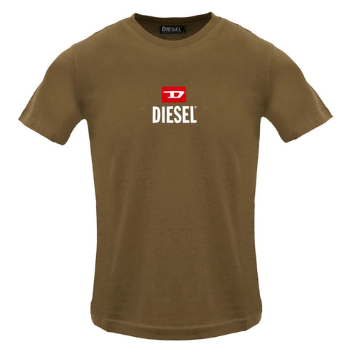 Diesel T Just Small New D Logo Coffee Liqueur T Shirt 7Da Brown