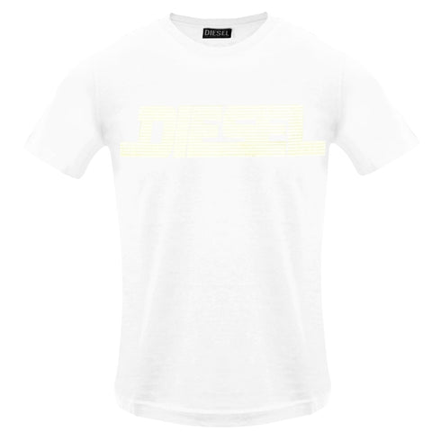 Diesel T Just 12 5 Bright White T Shirt 100 White - Style Centre Wholesale
