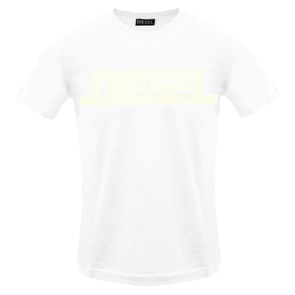 Diesel T Just 12 5 Bright White T Shirt 100 White - Style Centre Wholesale