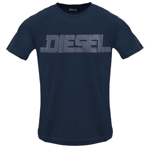 Diesel T Just 12 5 Total Eclipse T Shirt 81E Navy Blue - Style Centre Wholesale