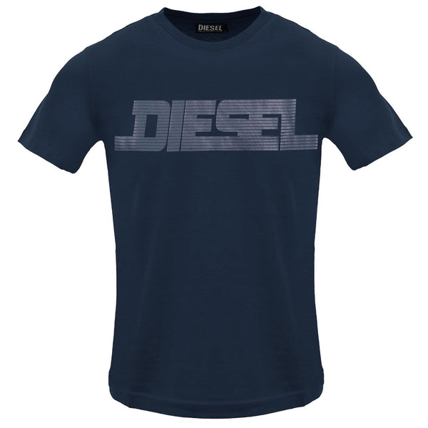 Diesel T Just 12 5 Total Eclipse T Shirt 81E Navy Blue - Style Centre Wholesale