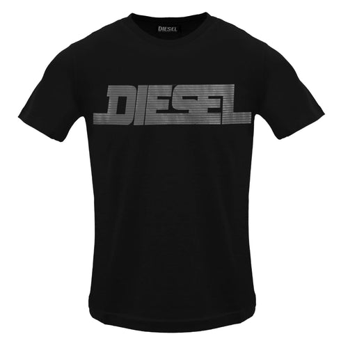 Diesel T Just 12 5 Caviar T Shirt 900 Black - Style Centre Wholesale