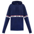Moschino Branded Taped Chest Navy Blue Hoodie S