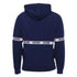 Moschino Branded Taped Chest Navy Blue Hoodie S