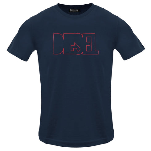 Diesel T Diegor 250215 Off Total Eclipse T Shirt 81E Navy Blue