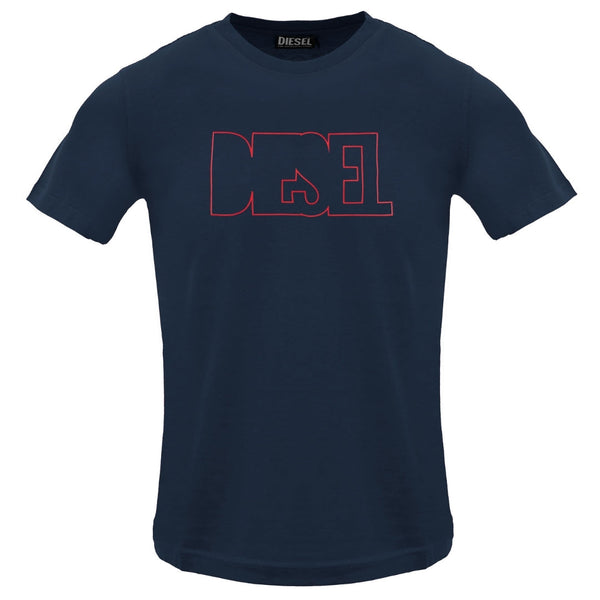 Diesel T Diegor 250215 Off Total Eclipse T Shirt 81E Navy Blue