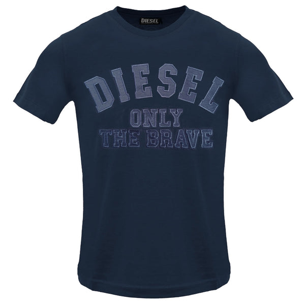Diesel T Just 250216 Off Total Eclipse T Shirt 81E Navy Blue - Style Centre Wholesale