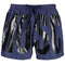 Moschino Brand Print Logo Navy Blue Short Swim Shorts XS