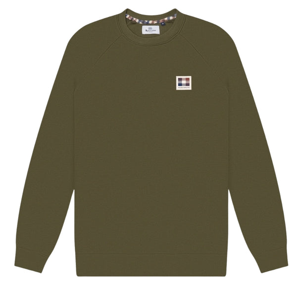 Aquascutum Active Patch Crewneck Army Green S