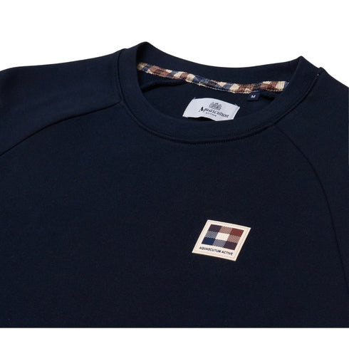 Aquascutum Active Patch Crewneck Navy S