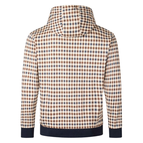 Aquascutum Active Club Check Hoodie Navy S