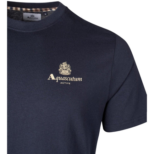 Aquascutum Active Small Logo T-Shirt Navy S