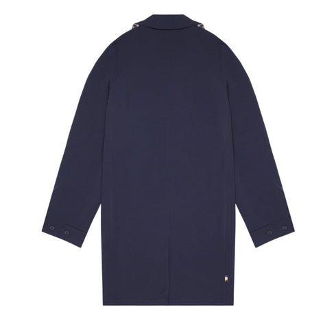 Aquascutum Active Stretch Caban Trench Coat Navy S
