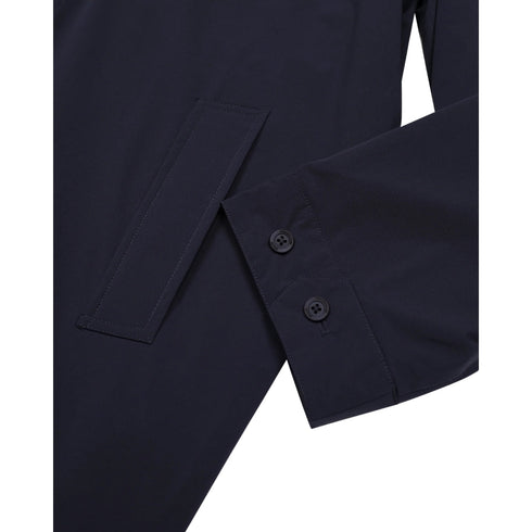 Aquascutum Active Stretch Caban Trench Coat Navy S