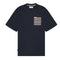 Aquascutum Active Club Check Pocket T-Shirt Navy XXL