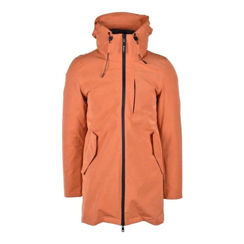 Aquascutum ACTIVE 3-WAY PARKA RUST FW23 JK001 23 Orange Parka Jacket Mens S