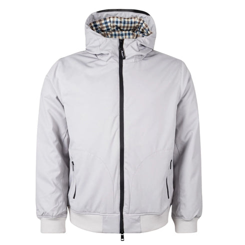 Aquascutum ACTIVE HOODED JACKET ANARCTICA FW23 JK008 24 White Jacket Mens XXL