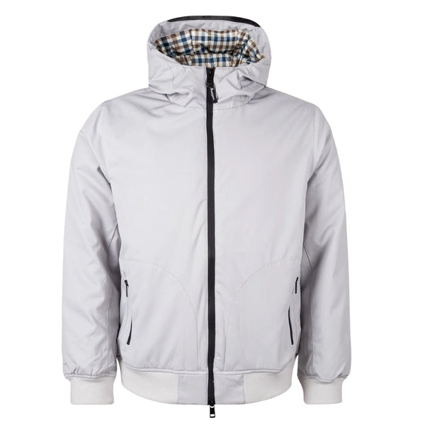 Aquascutum ACTIVE HOODED JACKET ANARCTICA FW23 JK008 24 White Jacket Mens XXL