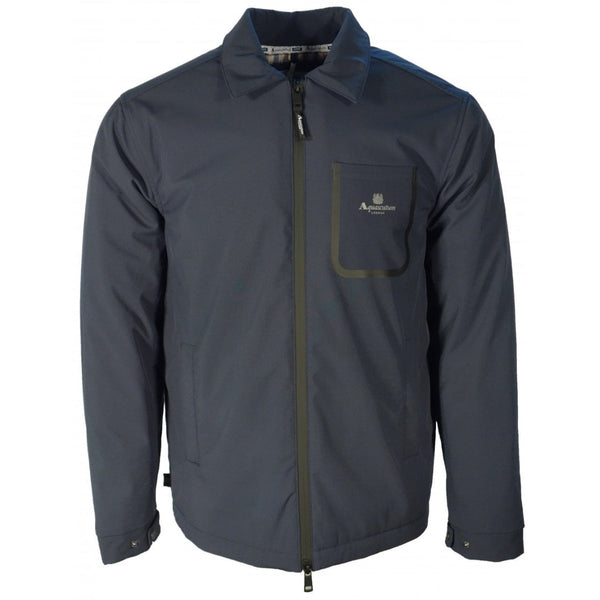 Aquascutum Active Coach Jacket Navy Fw23 Jk009 11 Navy Blue Jacket Mens - Style Centre Wholesale