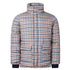 Aquascutum ACTIVE PUFFER JACKET CHECK FW23 JK010 28 Beige Check Jacket Mens S