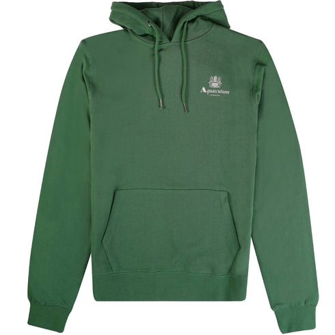 Aquascutum ACTIVE SMALL LOGO HOODIE FW23 SW002 27 Green Hoodie Mens XL